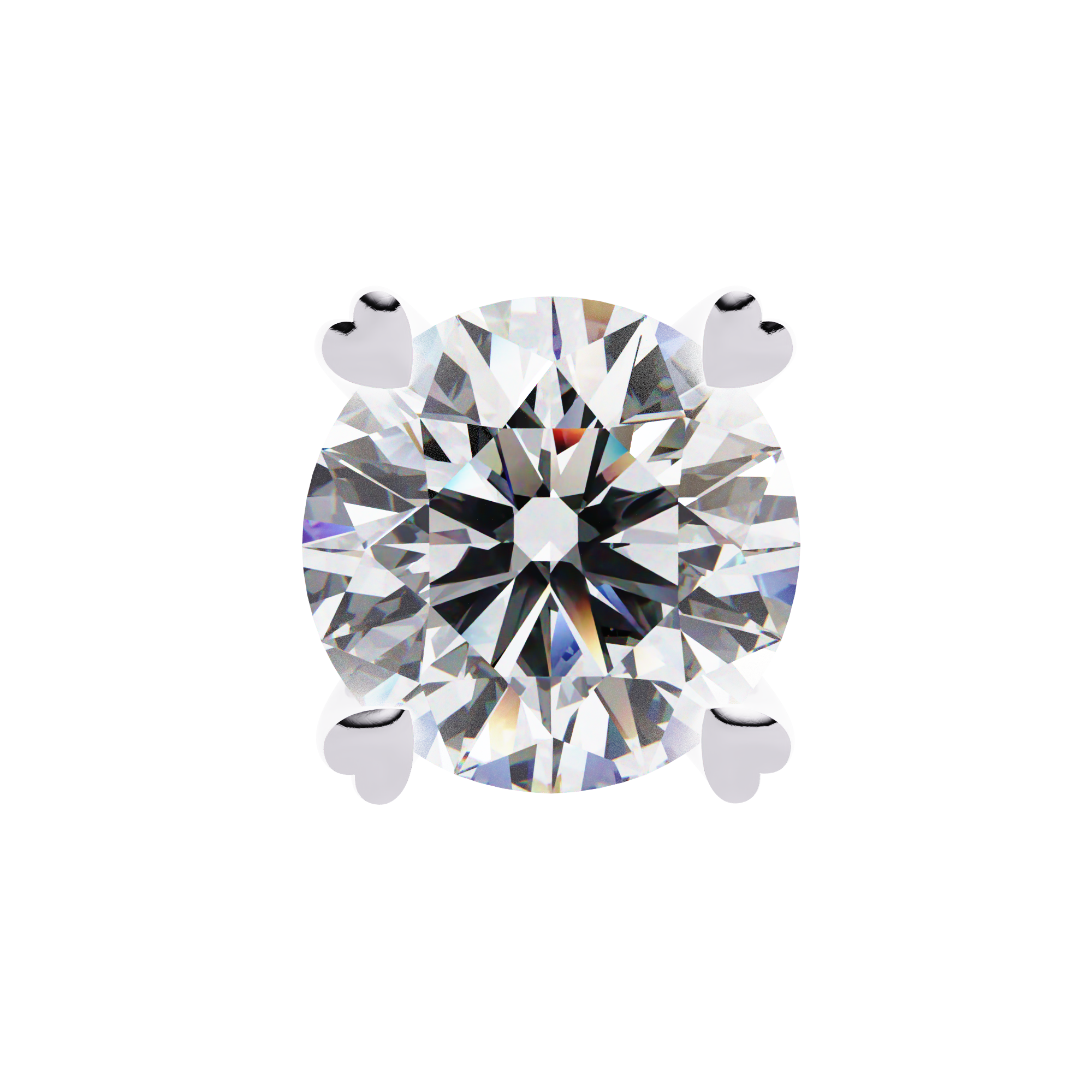 White Gold Diamond stud earrings