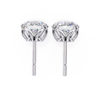 Designer Round diamond stud earrings