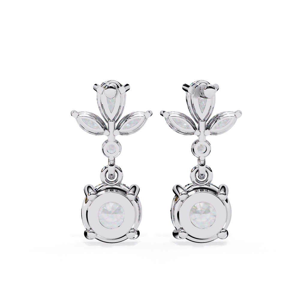 Minimal yet elegant diamond dangle earrings for women