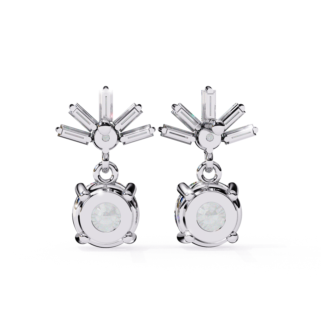 Glamorous diamond drop earrings for everyday wear