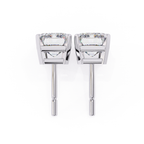 Designer Emerald diamond stud earrings