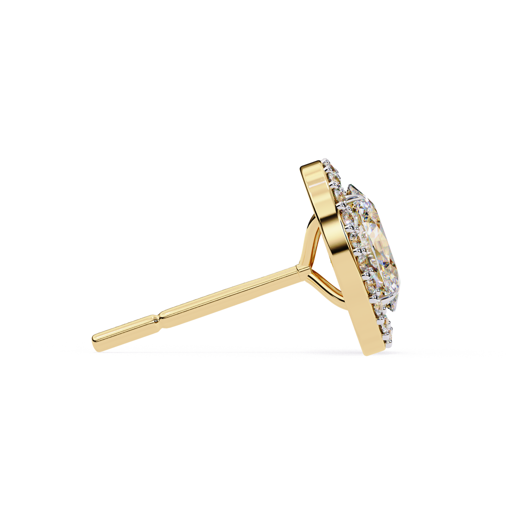 Yellow Gold Diamond Earring