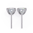 Designer cushion diamond stud earrings