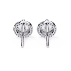 Everyday wear round diamond stud earrings