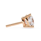 Cushion diamond stud earrings