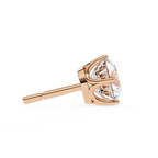 Designer Round diamond stud earrings