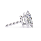 Square diamond stud earrings