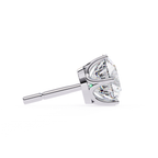 Designer Round diamond stud earrings
