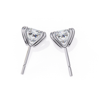 Designer square diamond stud earrings