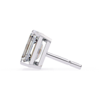 Emerald diamond stud earrings