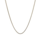 Diamond tennis necklace on a white background