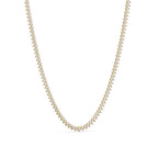Diamond necklace on a white background