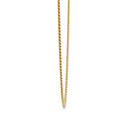 Gold Diamond necklace on a white background