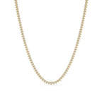 Pear Shape Diamond necklace on a white background
