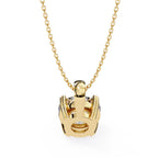 Diamond pendant necklace in gold