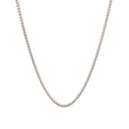 Diamond tennis necklace on a white background