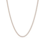 Diamond necklace for women on a white background