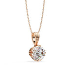 Rose Gold Diamond Pendant Chain