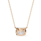 Elegant Oval Cut Diamond Solitaire Pendant in Gold