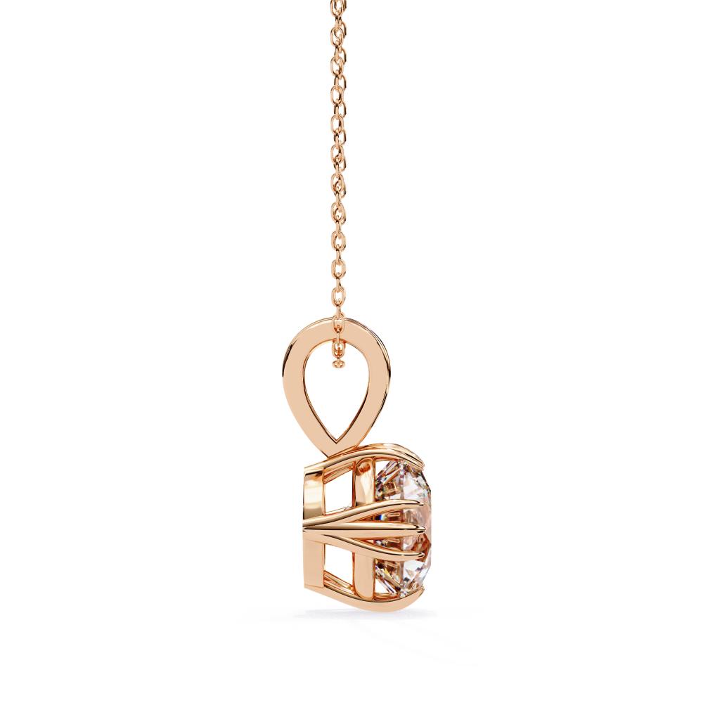 Diamond pendant in rose gold