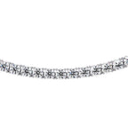 Diamond necklace on a white background
