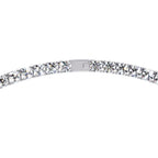 White Gold Diamond bracelet on a white background