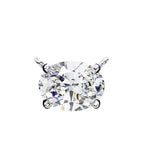 Elegant Oval Cut Diamond Solitaire Pendant in Gold