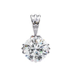 Classic round diamond pendant