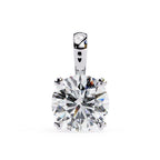 Classic round diamond pendant