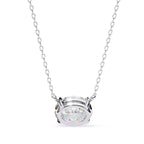 Elegant Oval Cut Diamond Solitaire Pendant in Gold