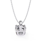 Diamond pendant necklace in white gold