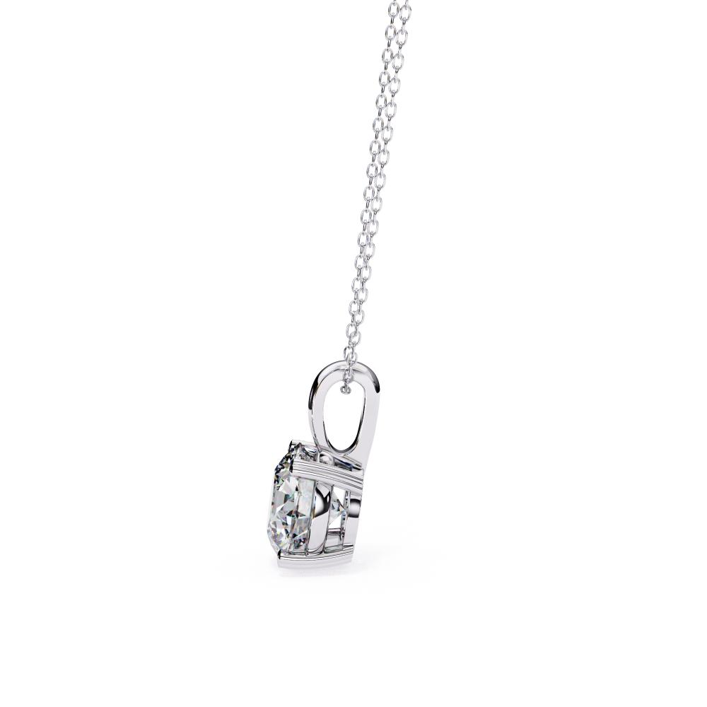Diamond pendant in white gold