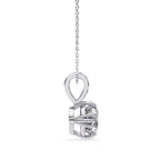 Diamond pendant necklace in white gold