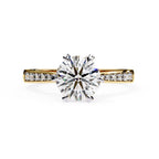 Affordable round shape diamond ring in Melbourne