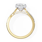 Affordable gold diamond pavé ring