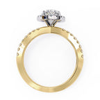 Diamond engagement ring in gold
