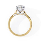 Affordable gold diamond pavé ring