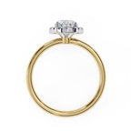 Statement Oval cut diamond engagement ring