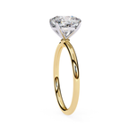 Elegant cushion diamond solitaire ring for women
