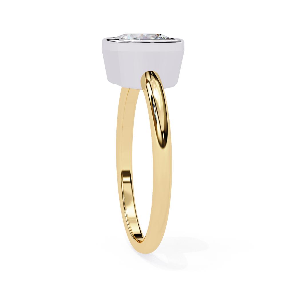 Affordable Lab Grown Diamond Engagement Ring in Gold