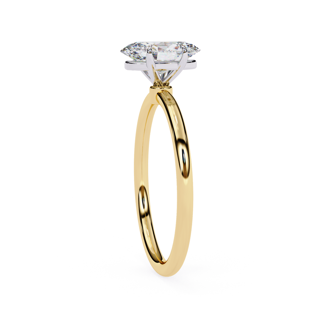 Elegant Oval diamond solitaire ring for women