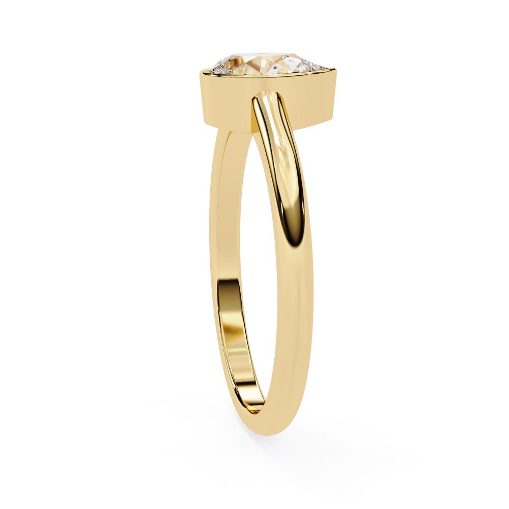 Affordable Lab Grown Diamond Engagement Ring in Gold