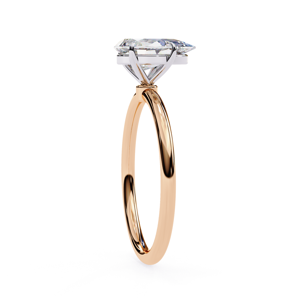Elegant Pear diamond solitaire ring for women
