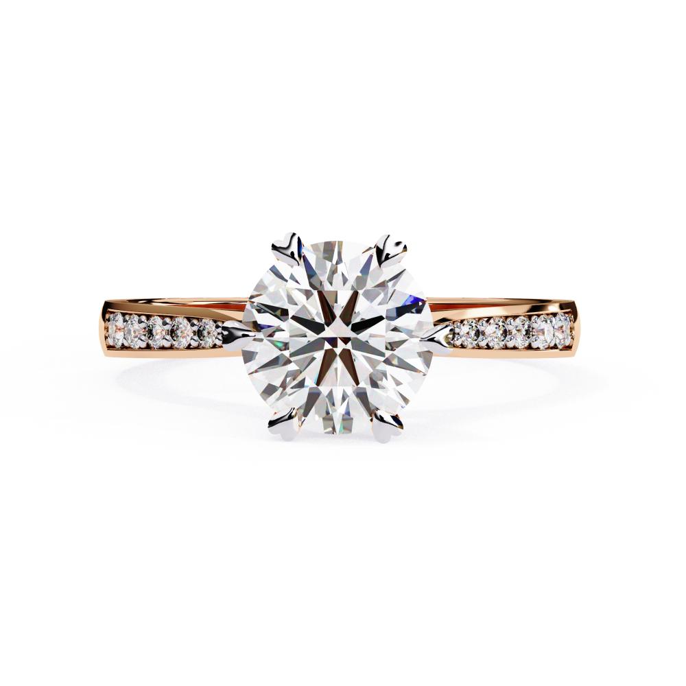 Affordable round shape diamond ring in Melbourne