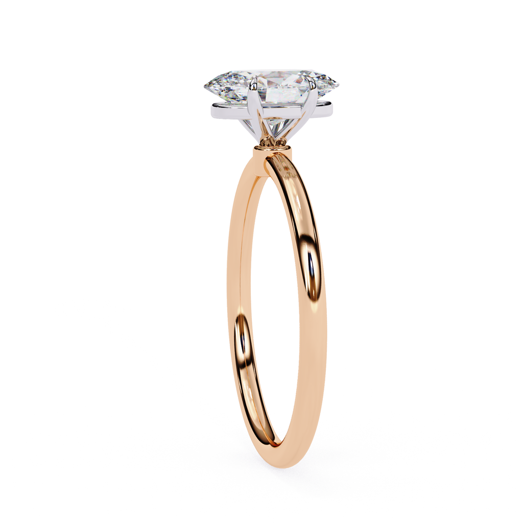 Elegant Oval diamond solitaire ring for women