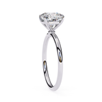 Elegant cushion diamond solitaire ring for women