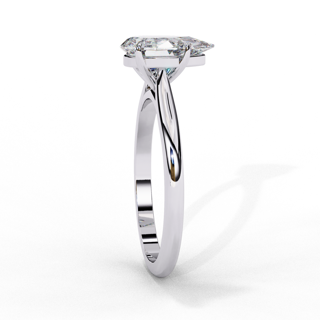 Elegant Pear diamond solitaire ring for women