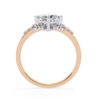 Lab Diamond Ring in Rose Gold