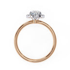 Statement Oval cut diamond engagement ring