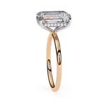Lab grown Radiant diamond ring with classic solitaire design